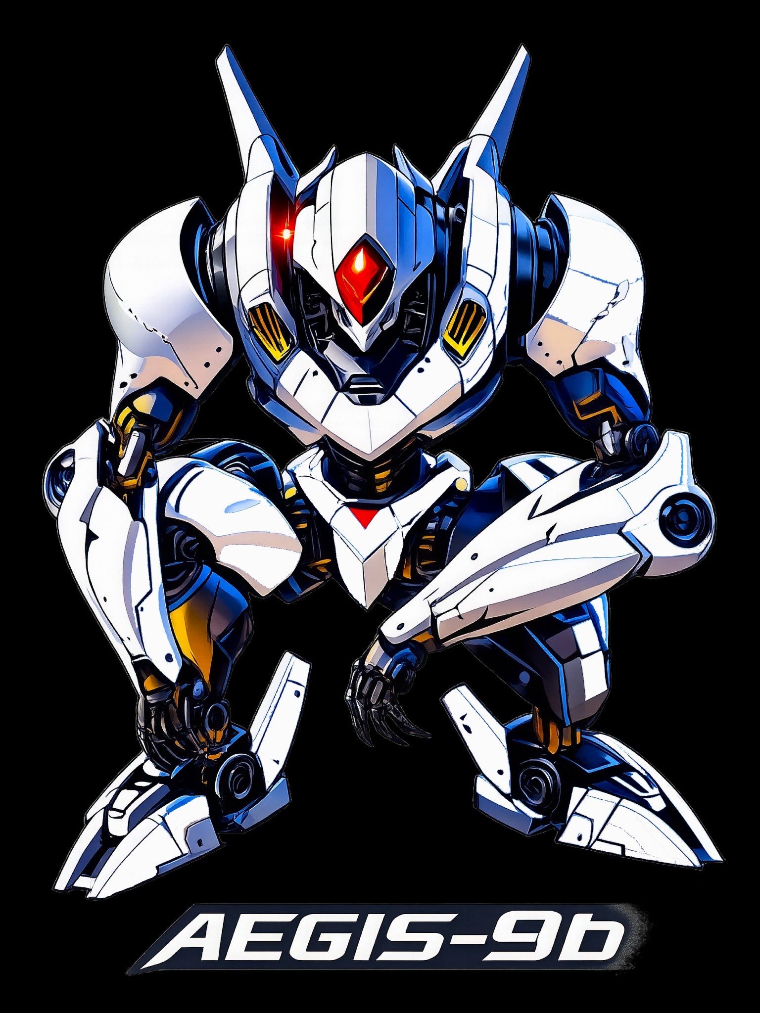 Aegis-9b Mech Anime T-Shirt Sci-Fi Robot Streetwear Graphic Tee