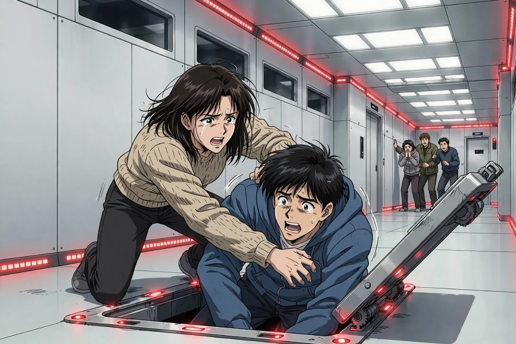 The Last Player: "The Closing Rooms" Anime Survival Thriller Poster