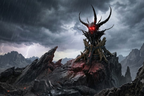 The Horned Queen’s Figurehead Dark Fantasy Poster