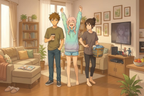 The Roommates Anime Slice of Life Poster