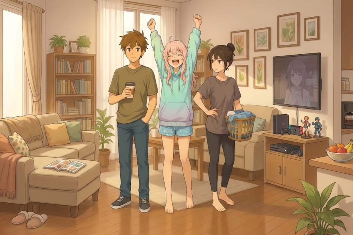 The Roommates Anime Slice of Life Poster