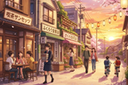 The Neighborhood Anime Slice of Life Poster