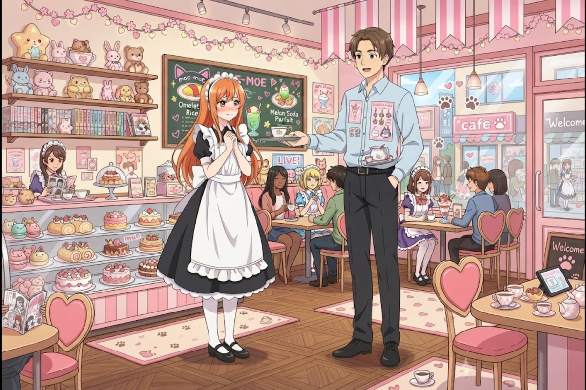 Maid Café Afternoon Anime Slice of Life Poster