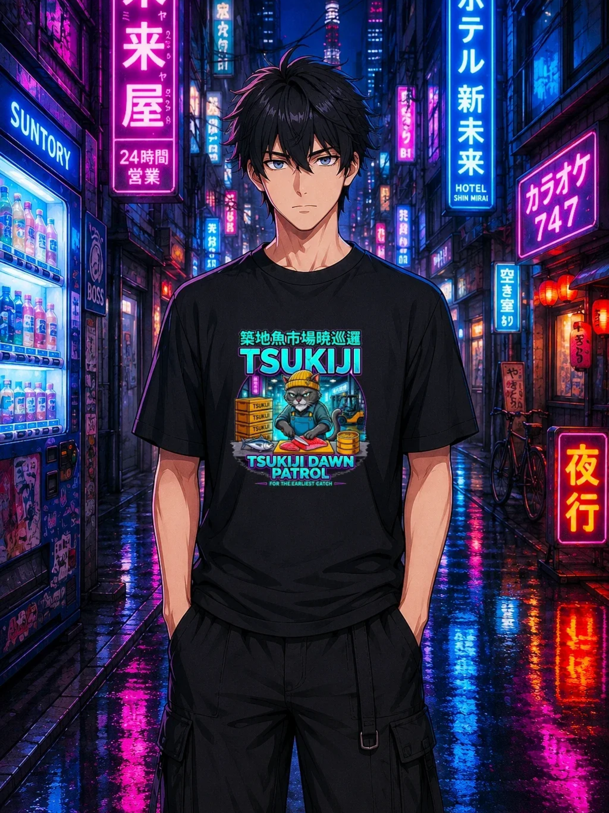 Tsukiji Dawn Patrol Anime T-Shirt