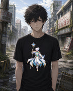 Kael Emberlight Anime T-Shirt Arcane Fantasy Mage Graphic Tee