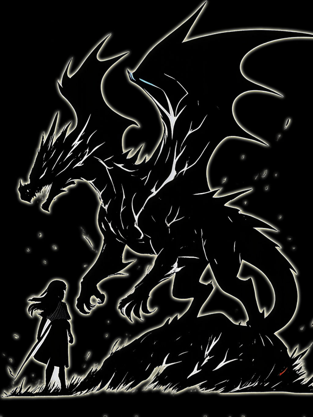Dragon & Guardian Anime Fantasy Sweatshirt