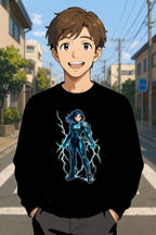 Stormforged: Lightning Warrior Anime Sweatshirt