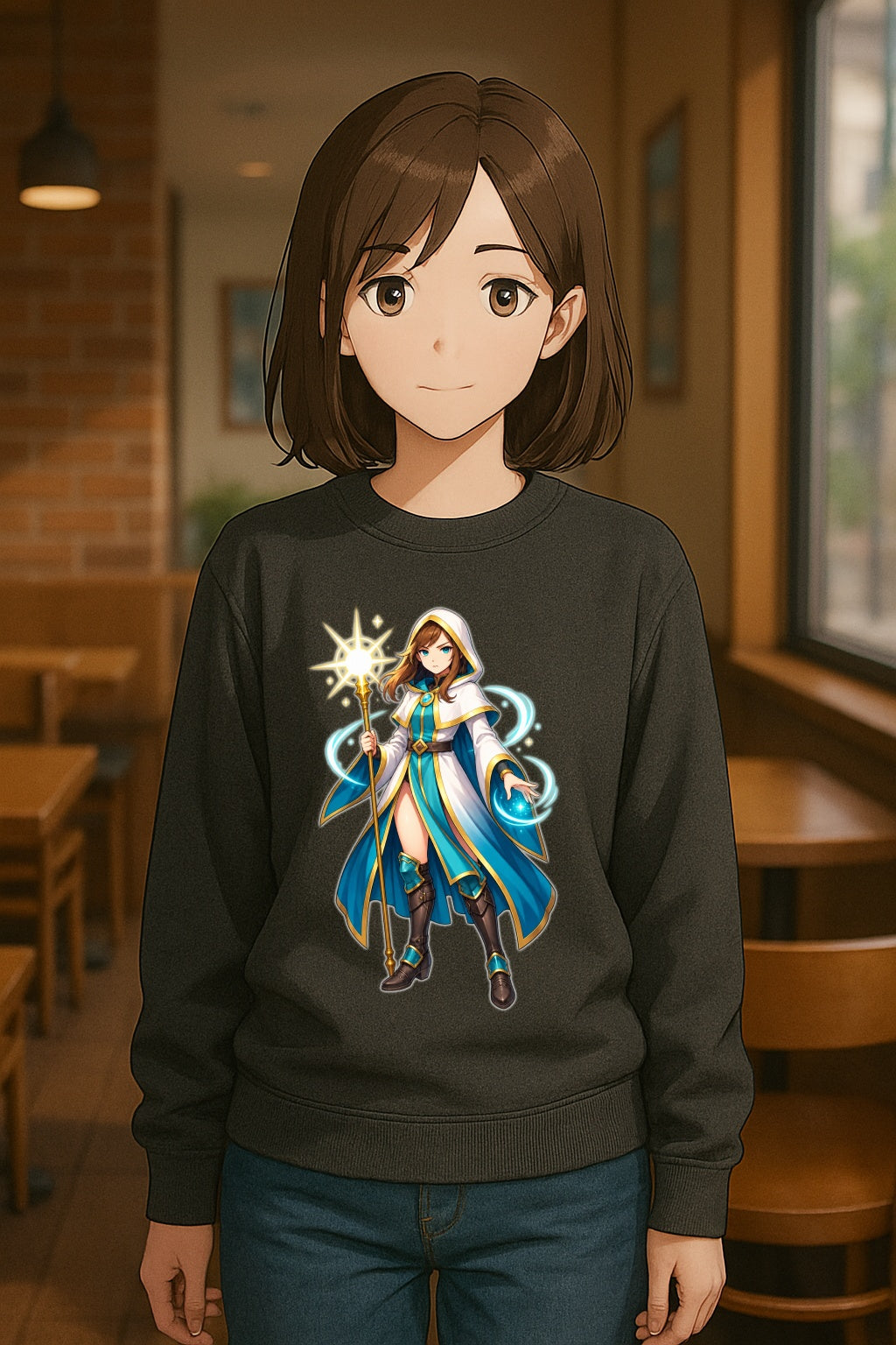 Arcane Guardian Anime Sweatshirt