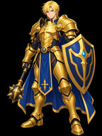 Golden Knight Warrior Anime Sweatshirt