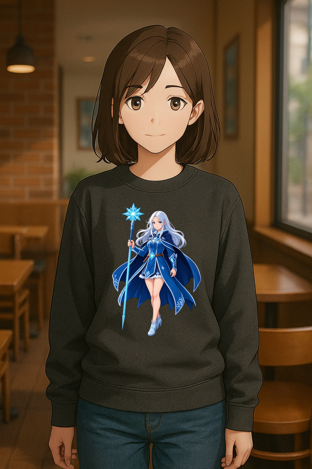 Frost Mage Anime Sweatshirt