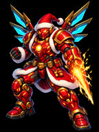 Cyber Santa: Mecha Christmas Anime Sweatshirt