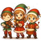 Christmas Elf Trio Band Sweatshirt
