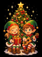 Christmas Elf Duo Anime Sweatshirt