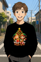 Christmas Elf Duo Anime Sweatshirt