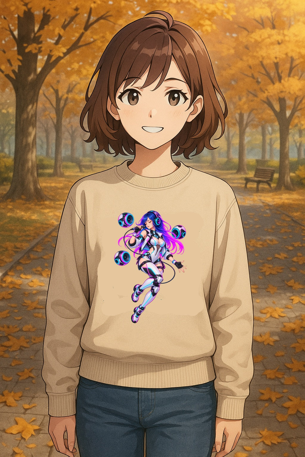 Cyberpunk Siren Anime Sweatshirt