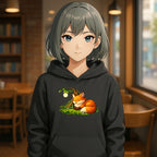 Sleeping Fox Anime Nature Hoodie