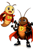 Superbug & D-Roach Funny Anime Hoodie