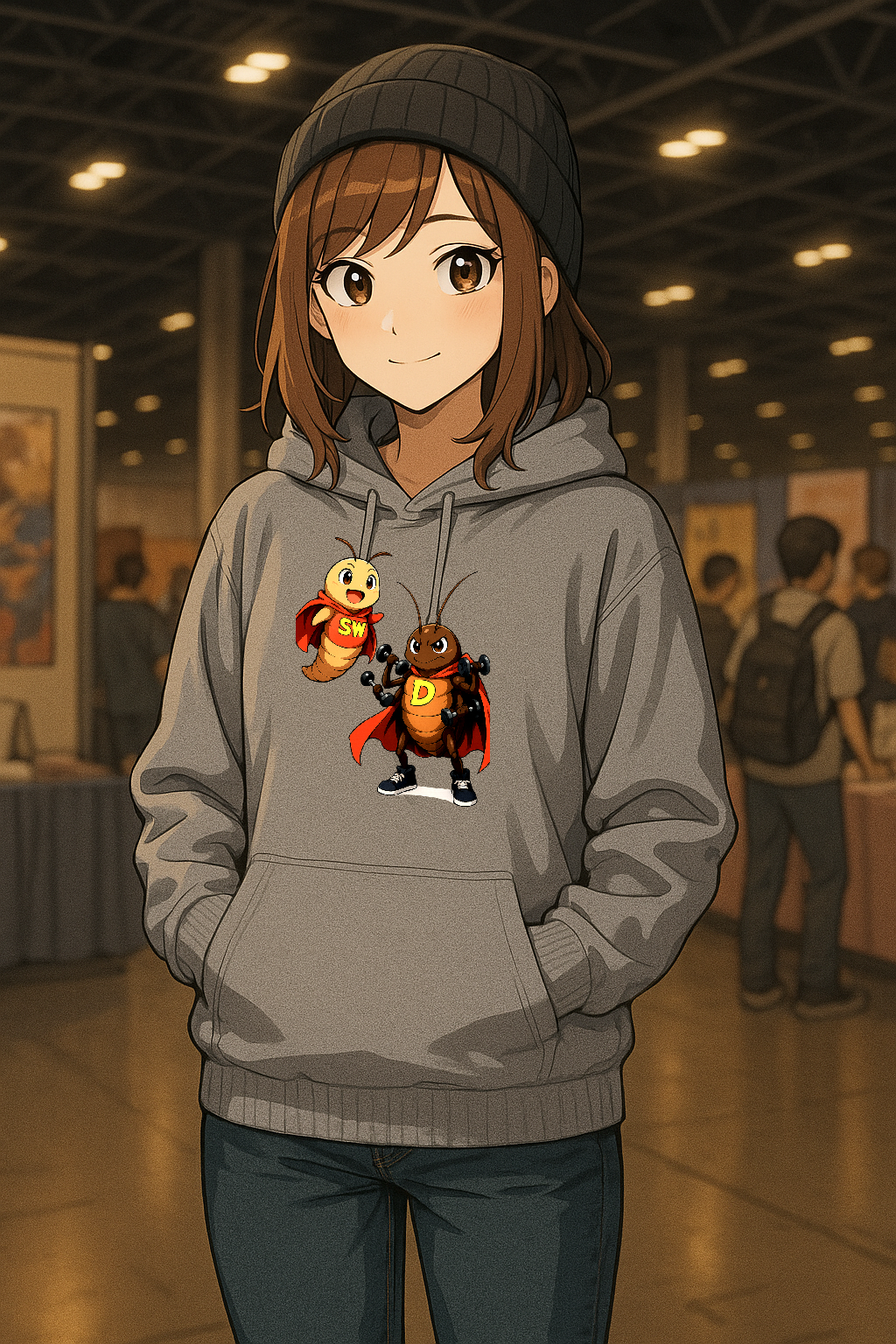 Superbug & D-Roach Funny Anime Hoodie