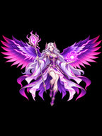 Nyxa Auralight Winged Sorceress Anime Hoodie