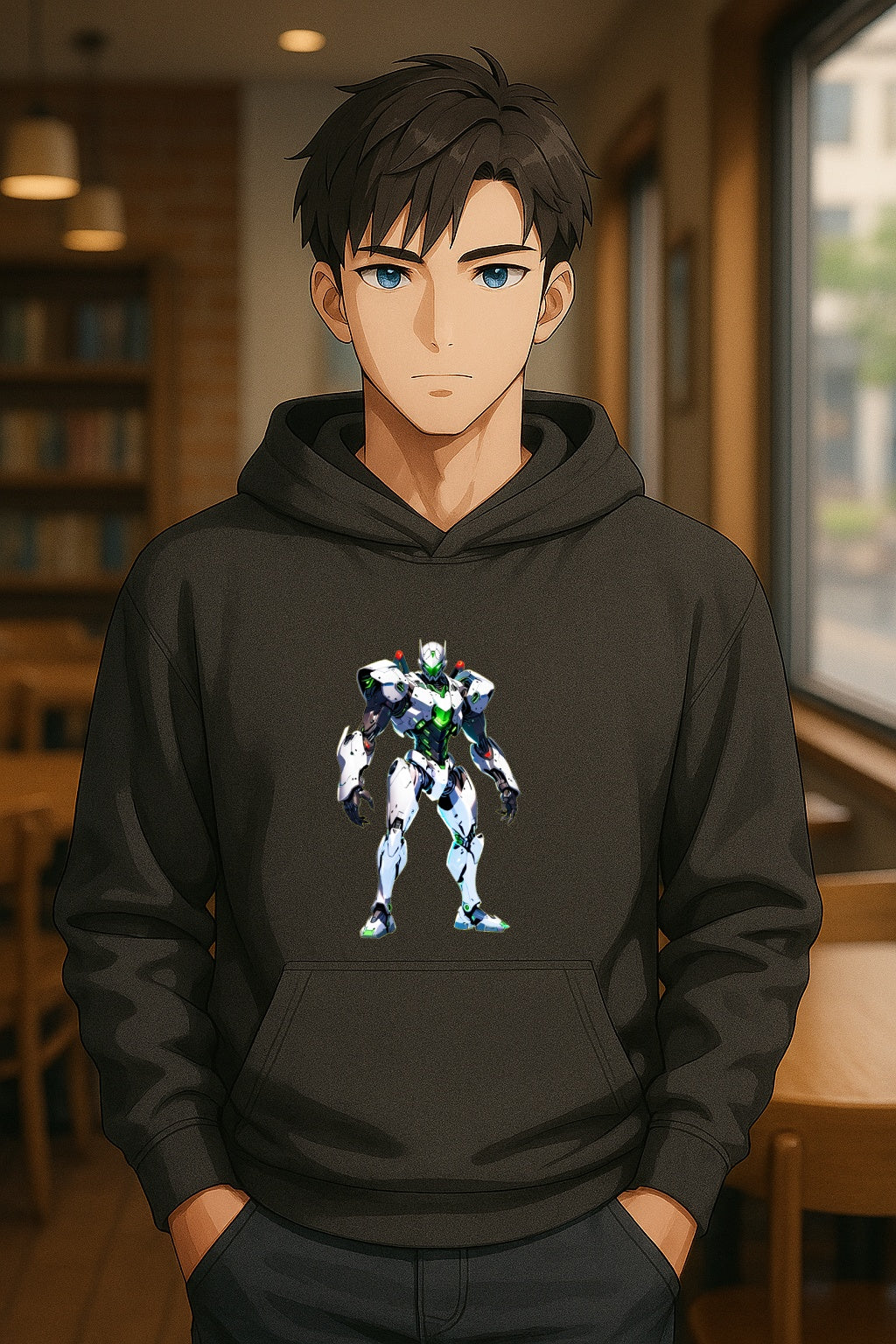 Ironclad Sentinel Mecha Anime Hoodie