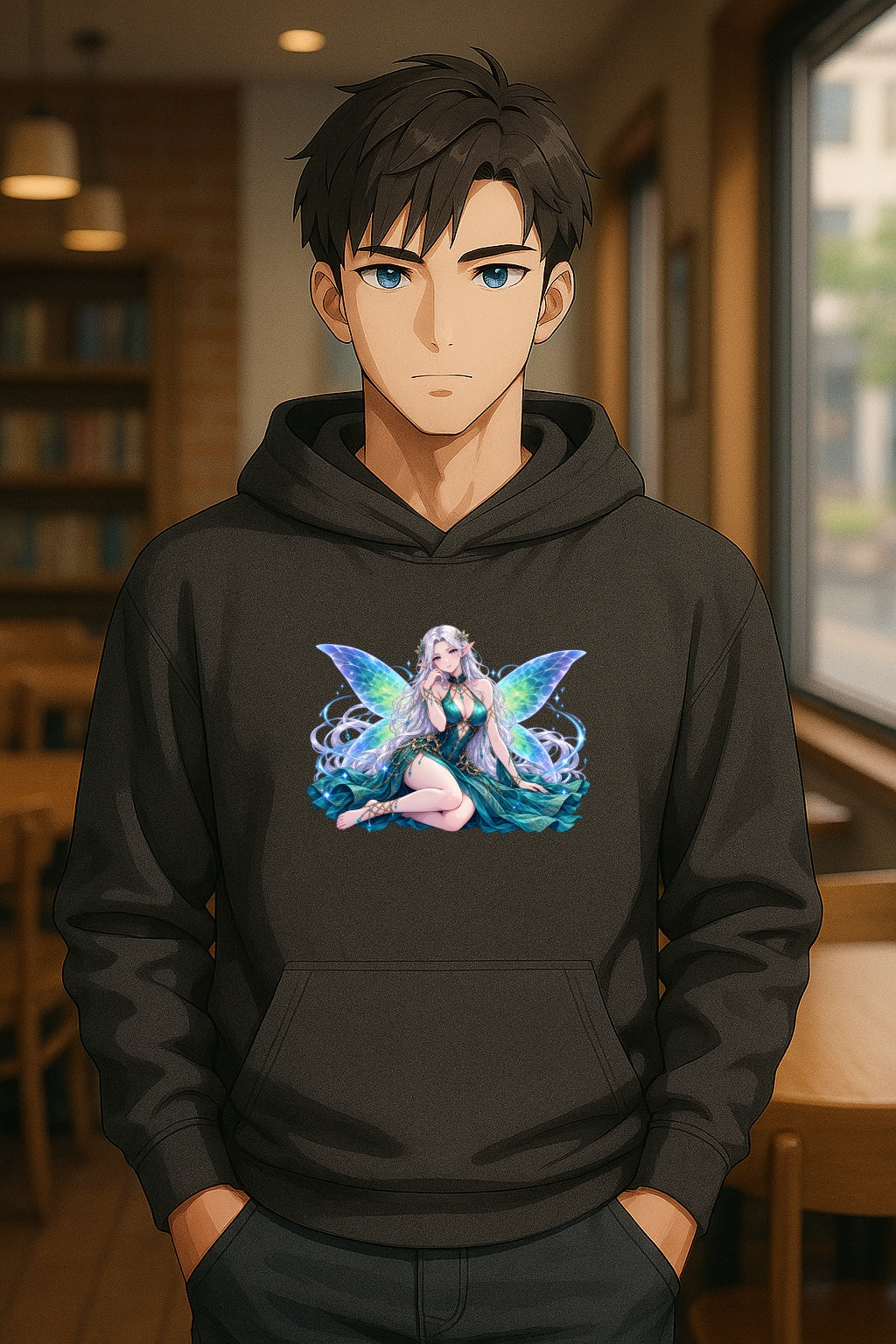 Aurelyn Starlight Fae Anime Hoodie