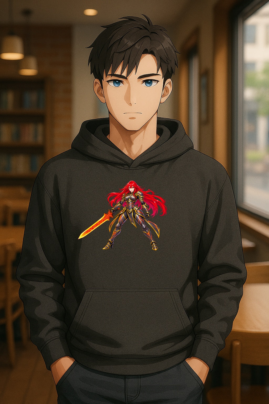 Ember Valkyrie Anime Hoodie