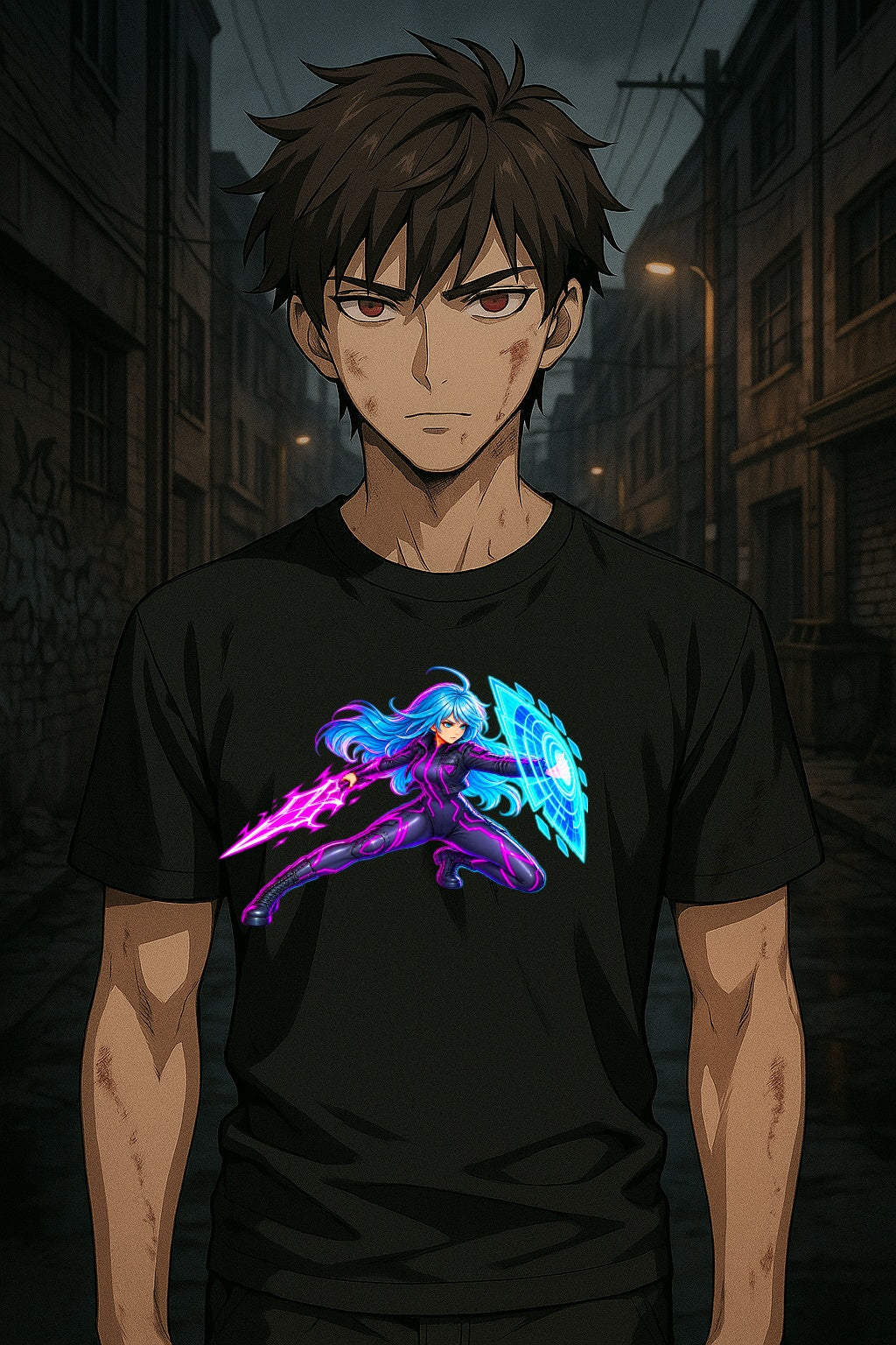 Astra Pulse Anime Sci-Fi T-Shirt