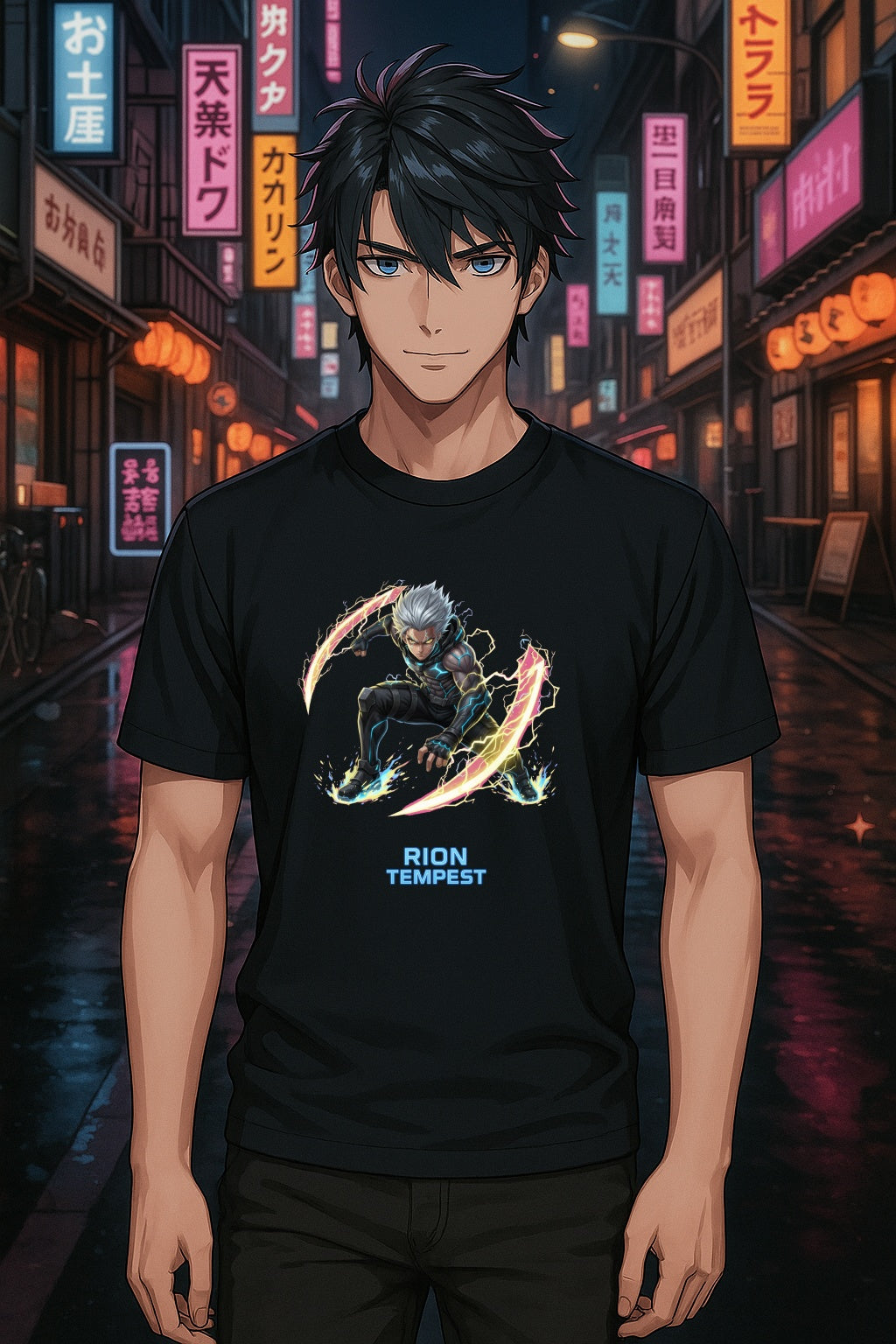 Rion Tempest Anime Sci-Fi T-Shirt