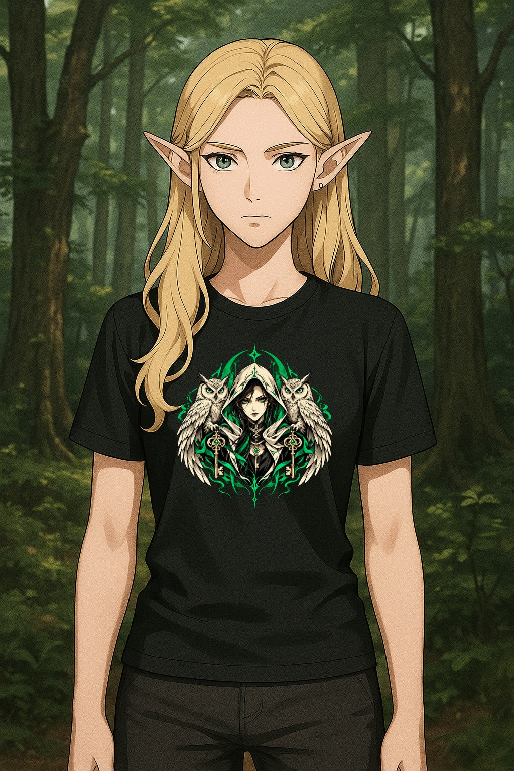 Gothic Witch Anime T-Shirt