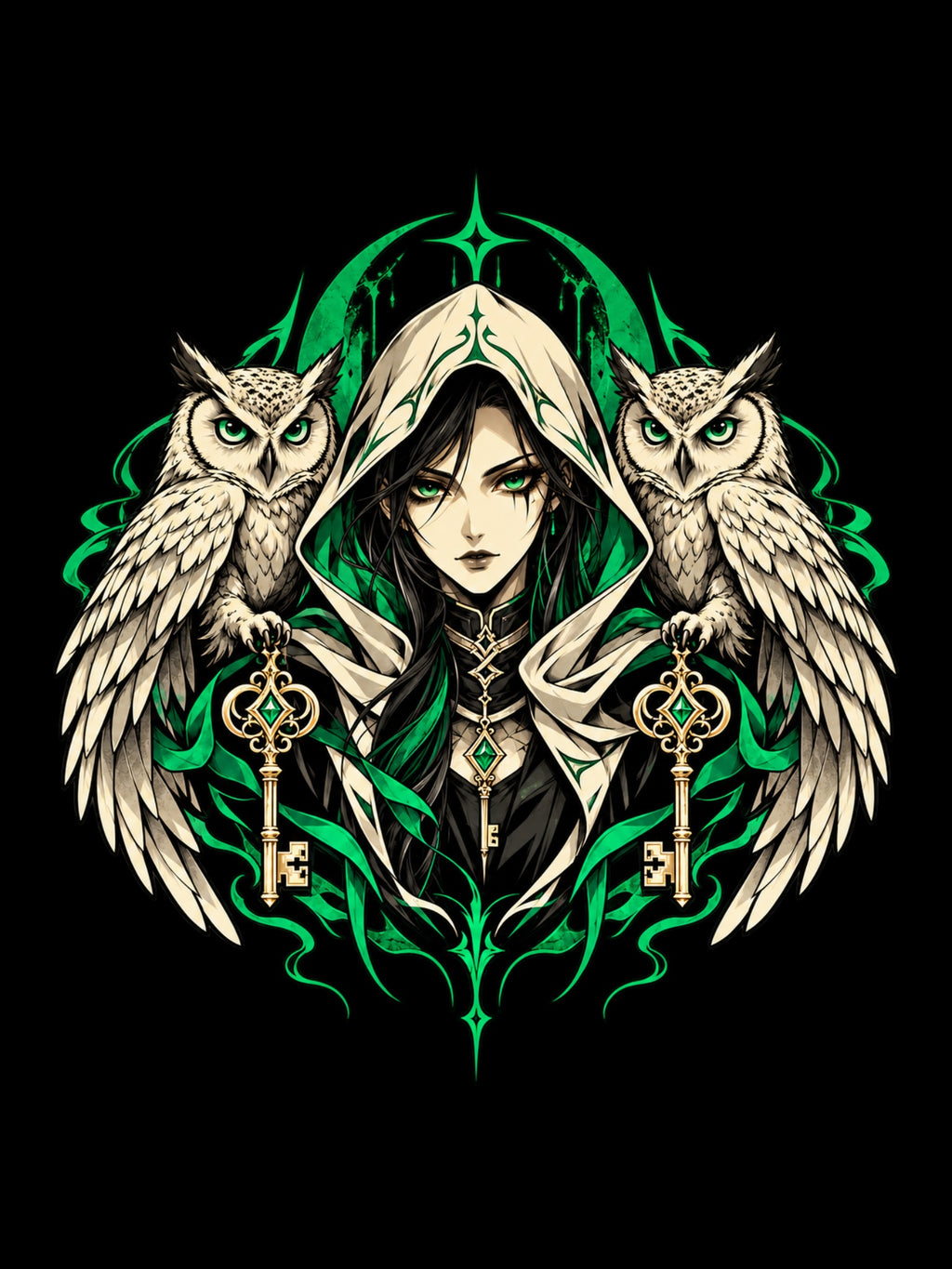 Gothic Witch Anime T-Shirt