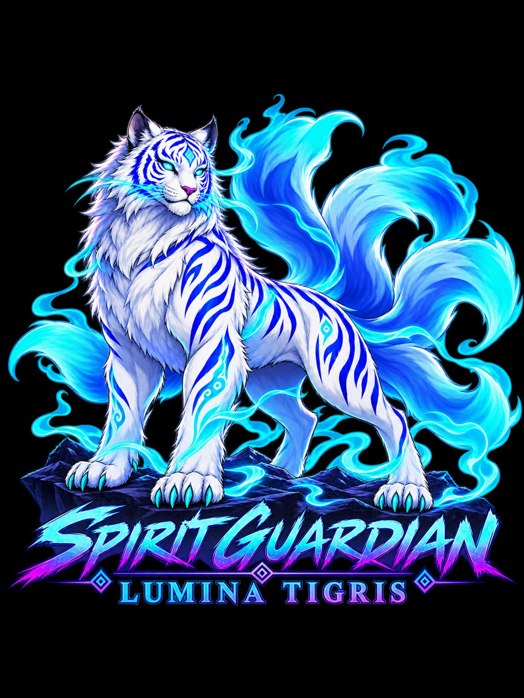 Spirit Guardian: Lumina Tigris Anime T-Shirt