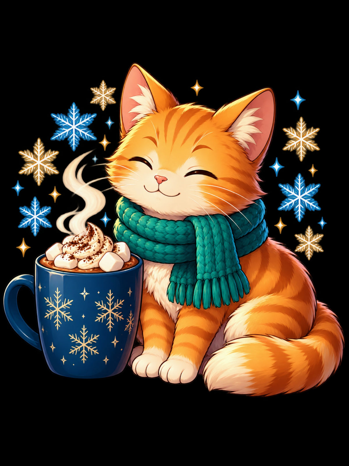 Cozy Cat Cocoa Tote Bag