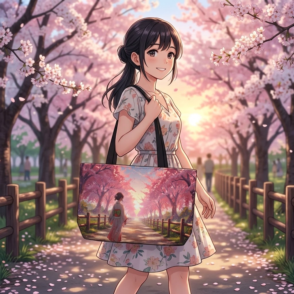 Sakura Sunset Weekender Tote Bag