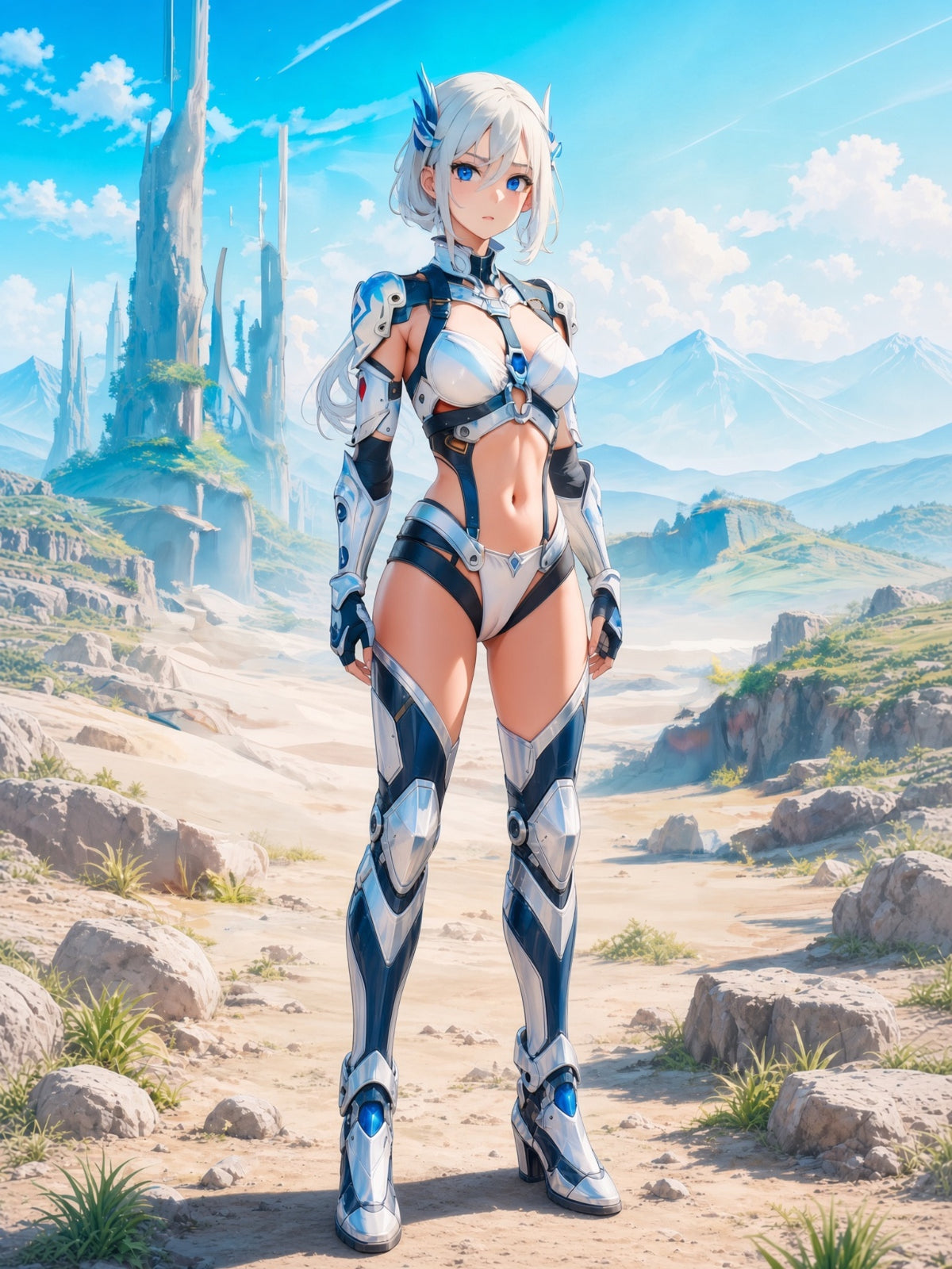 Silver Vanguard Anime Sci-Fi Poster