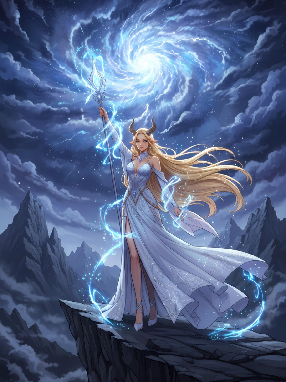 Elowyn Starlight Anime Fantasy Poster