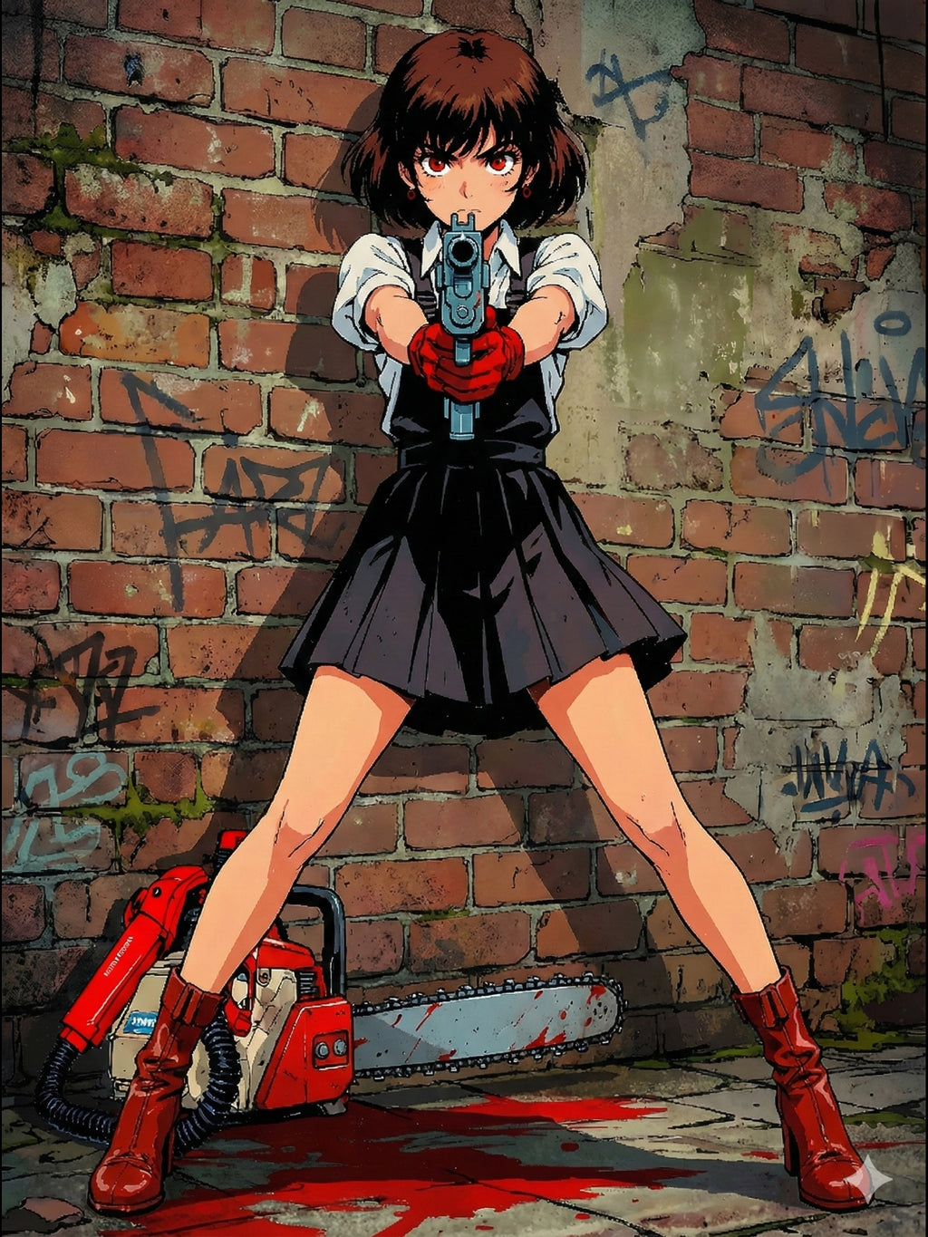 Rika Minazuki Zombie Anime Poster