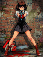 Rika Minazuki Zombie Anime Poster