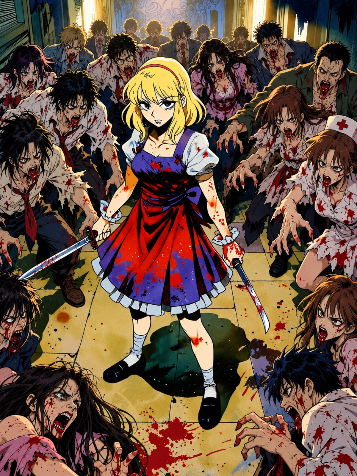 Blonde Zomba Slayer Poster