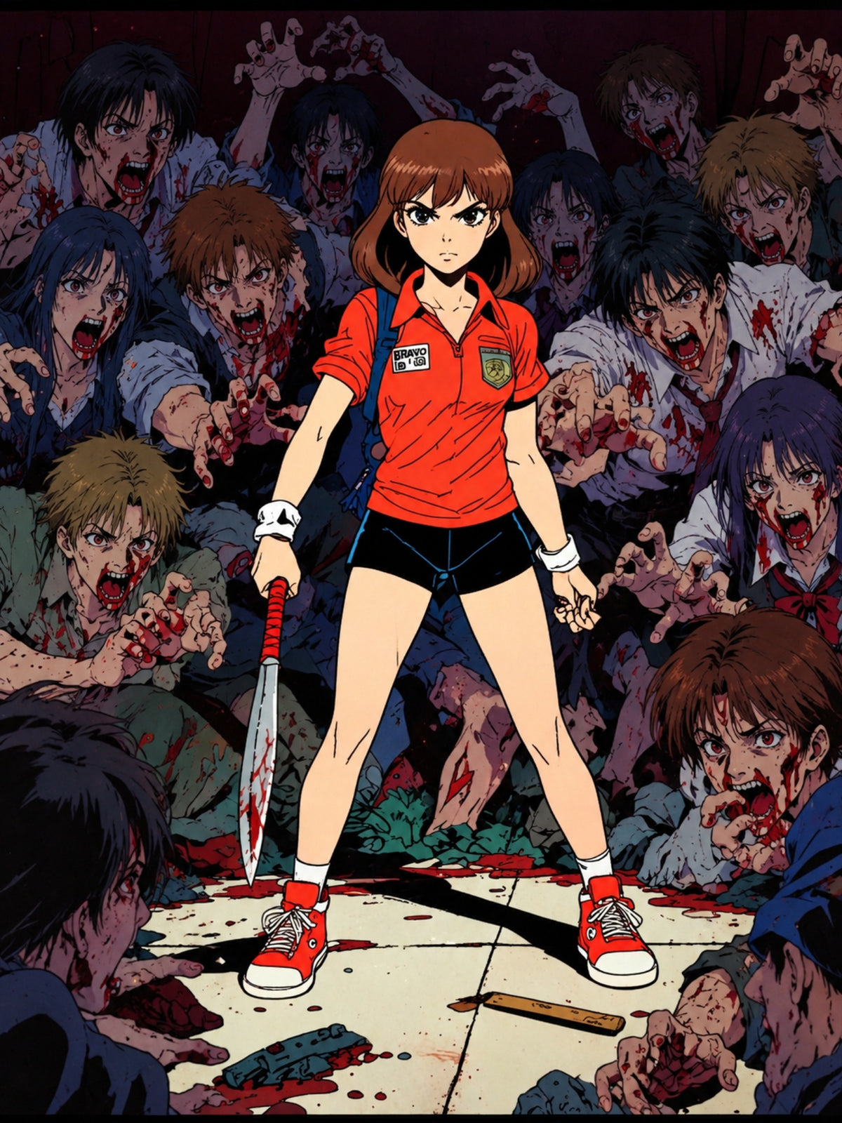 Rika Minazuki ZOMBA SQUAD Poster