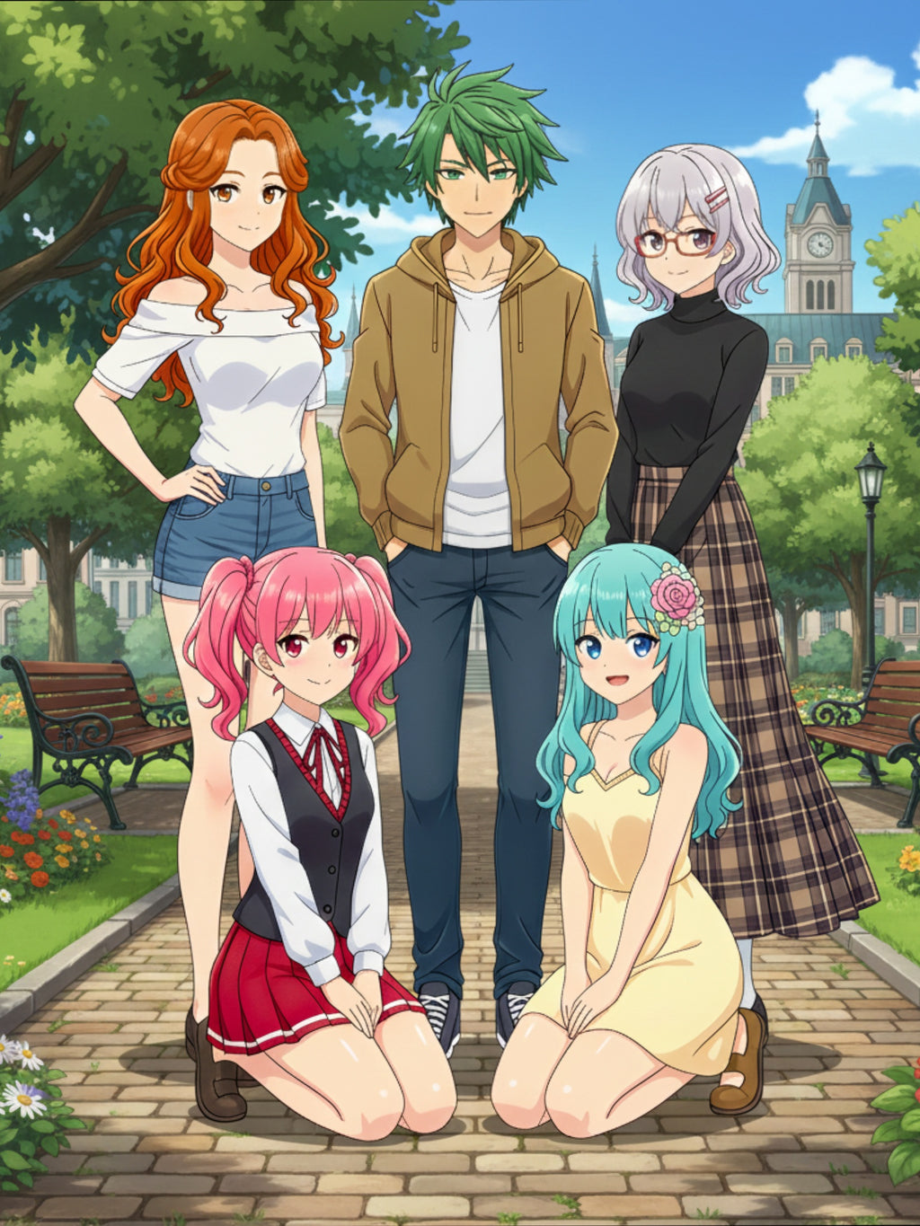 Anime Harem Park Poster