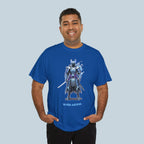 Samurai Anime Shirt Riven Akuma T-Shirt Blue Flame Warrior Streetwear for Anime Fans and Gamers