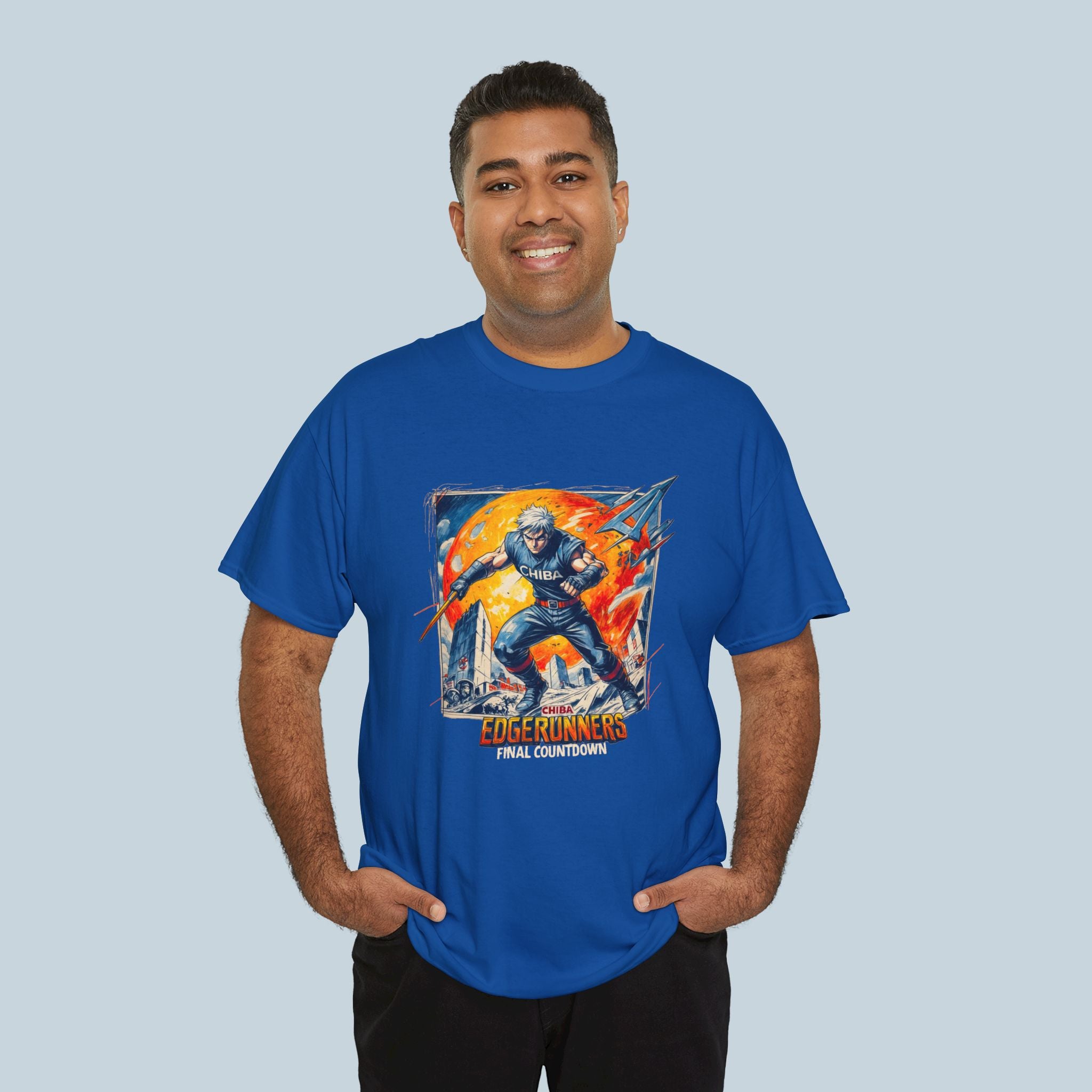 Celestial Anime Hero T Shirt Cosmic Power Warrior Sci Fi Streetwear