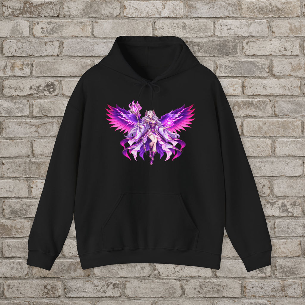 Nyxa Auralight Winged Sorceress Anime Hoodie