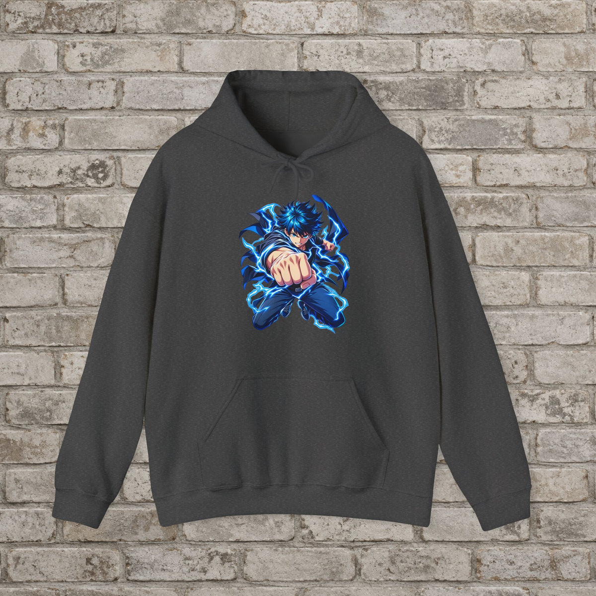 Anime Electric Punch Streetwear Hoodie
