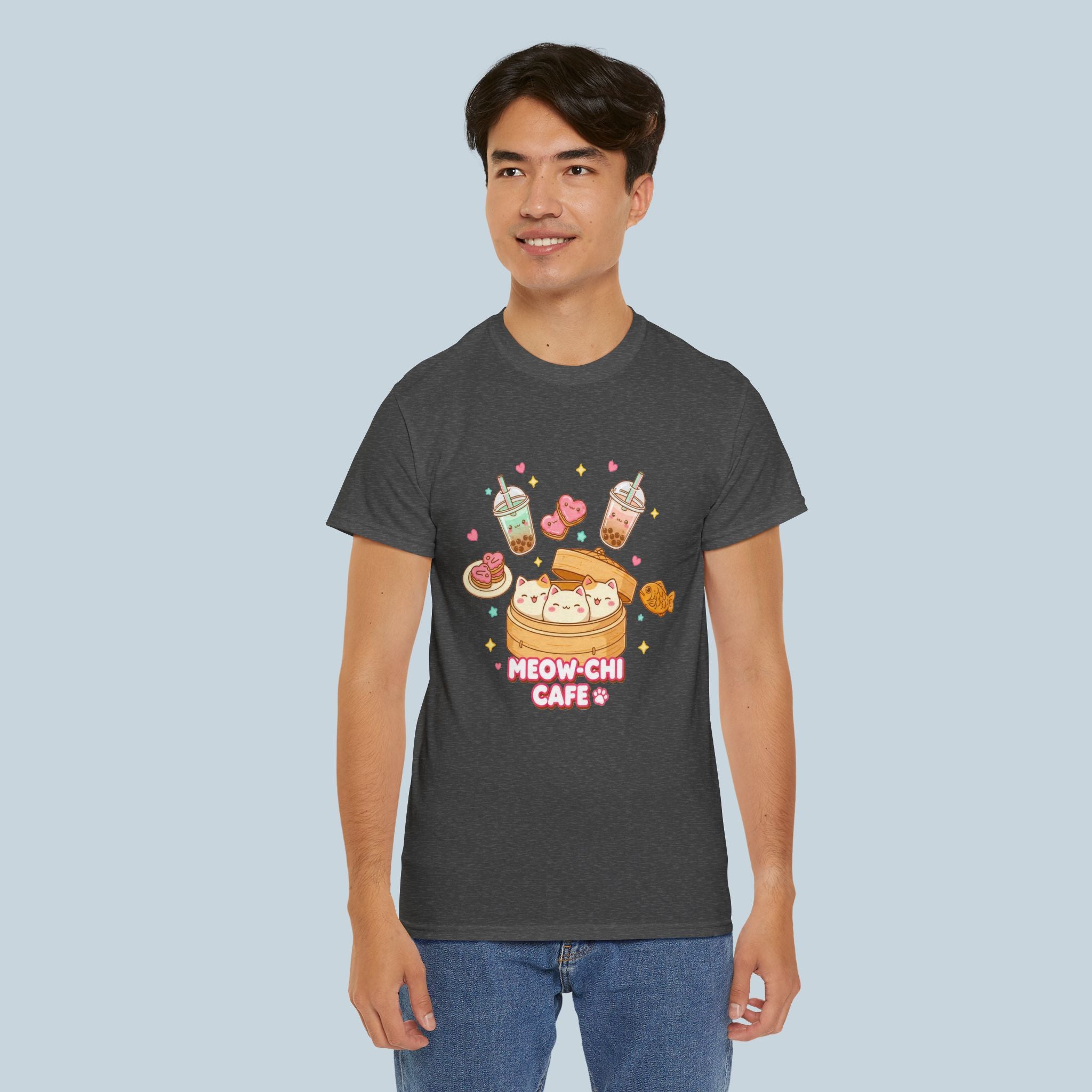 Meow-Chi Café Cat Mochi Dessert T-Shirt
