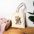 Anime Girl Group Tote Bag – Otaku Merch for Fans & Collectors