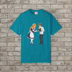 Anime Maid Cafe T-Shirt Cute Waitress and Barista Tee for Otaku Fans
