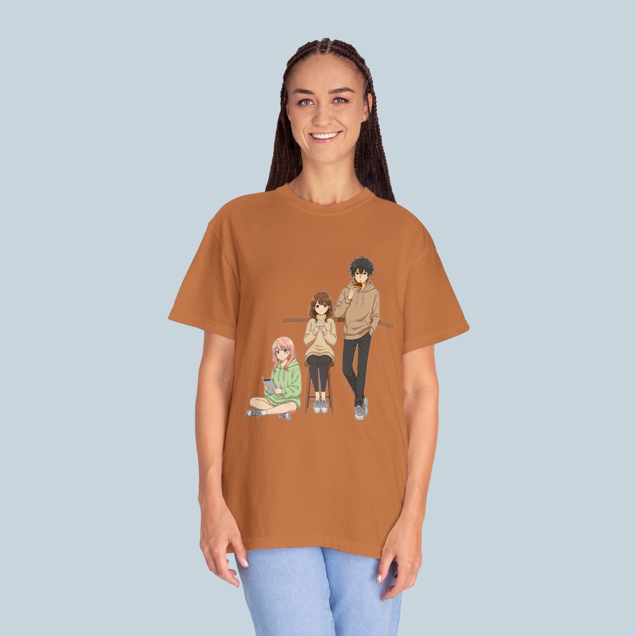 Anime Coffee Shop T-Shirt Cozy Otaku Aesthetic Hoodie Friends Streetwear Gift for Anime Lovers and Gamers