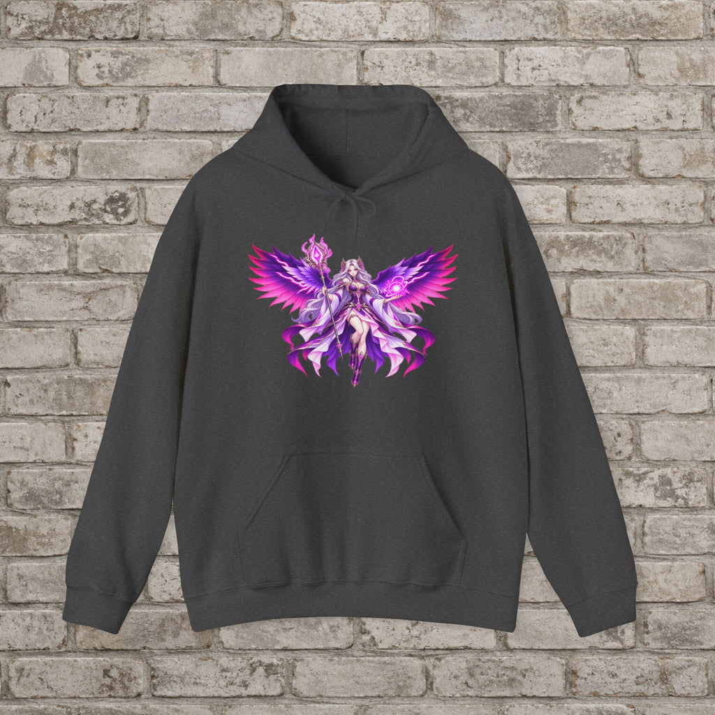 Nyxa Auralight Winged Sorceress Anime Hoodie