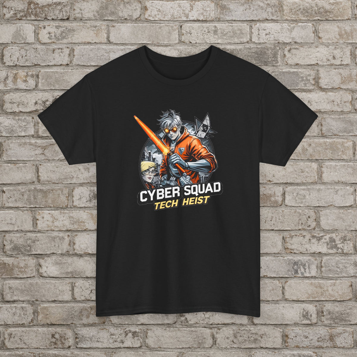 Cyber Squad Tech Heist Anime T-Shirt